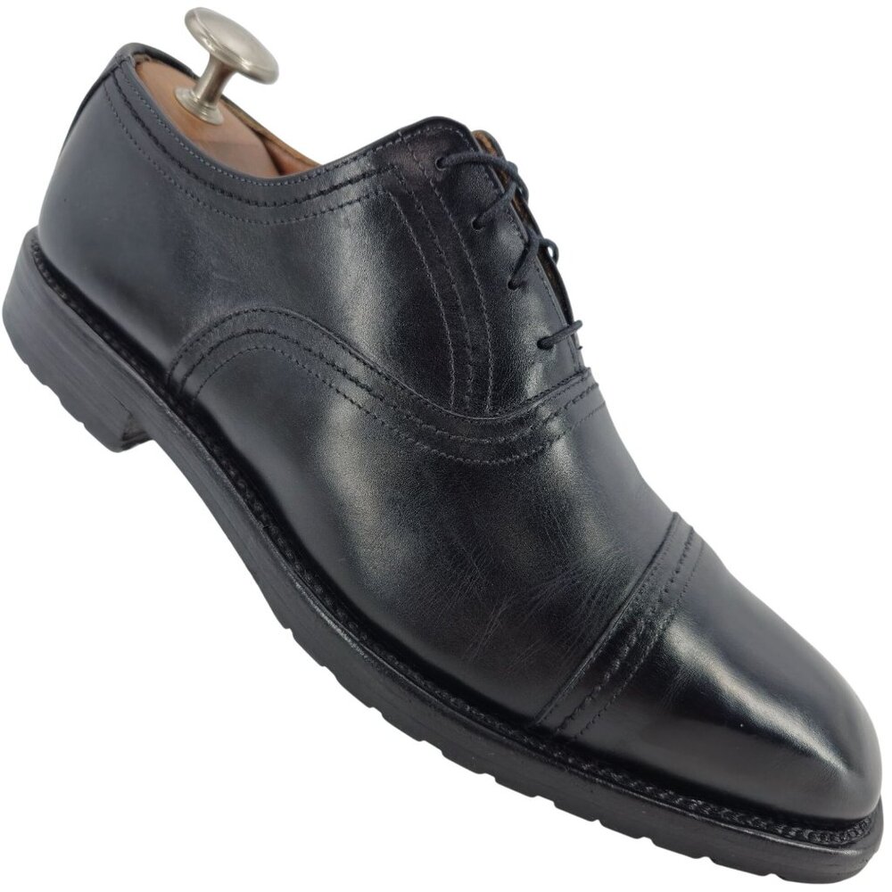 Allen Edmonds Westwood Mens size 10 Black Leather Dress Shoes Captoe Oxfords USA